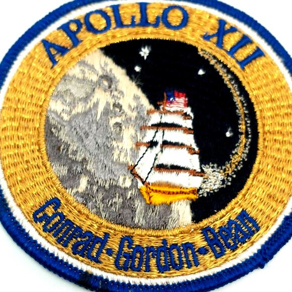 Astronaut NASA Space Mission Patch Apollo XII 12 Conrad Gordon Bean 4" - Picture 3 of 6